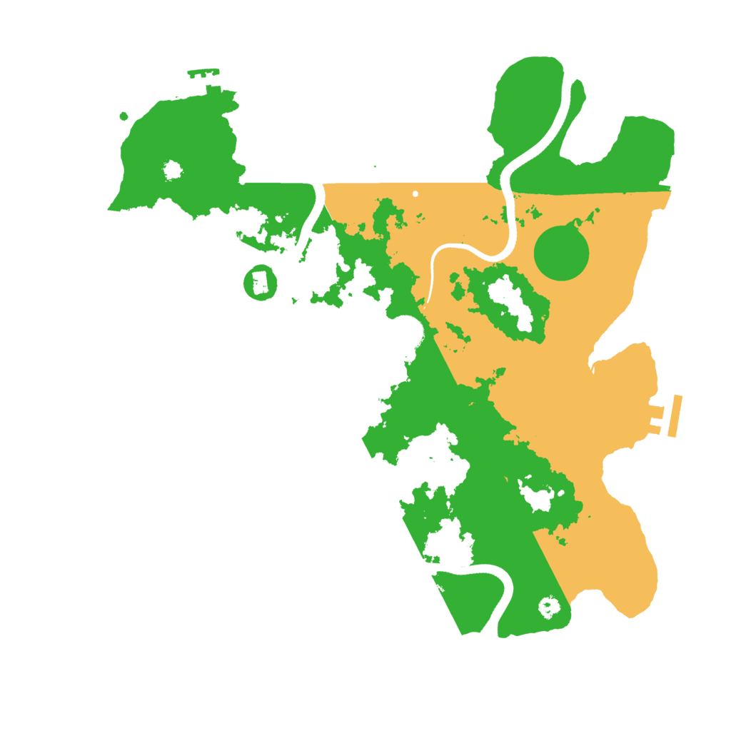 Biome Rust Map: Procedural Map, Size: 3500, Seed: 1237975269