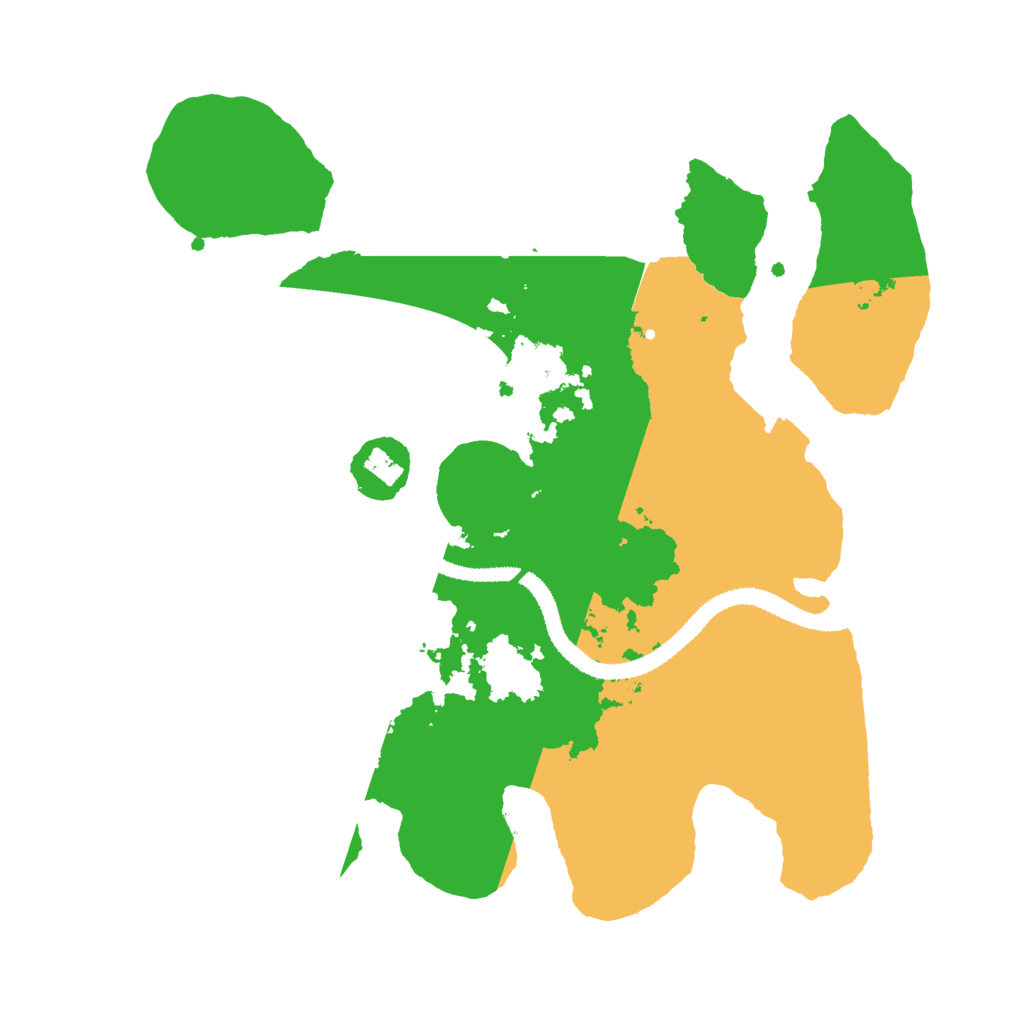 Biome Rust Map: Procedural Map, Size: 3000, Seed: 1461339621