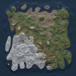 Thumbnail Rust Map: Procedural Map, Size: 4500, Seed: 154, 18 Monuments