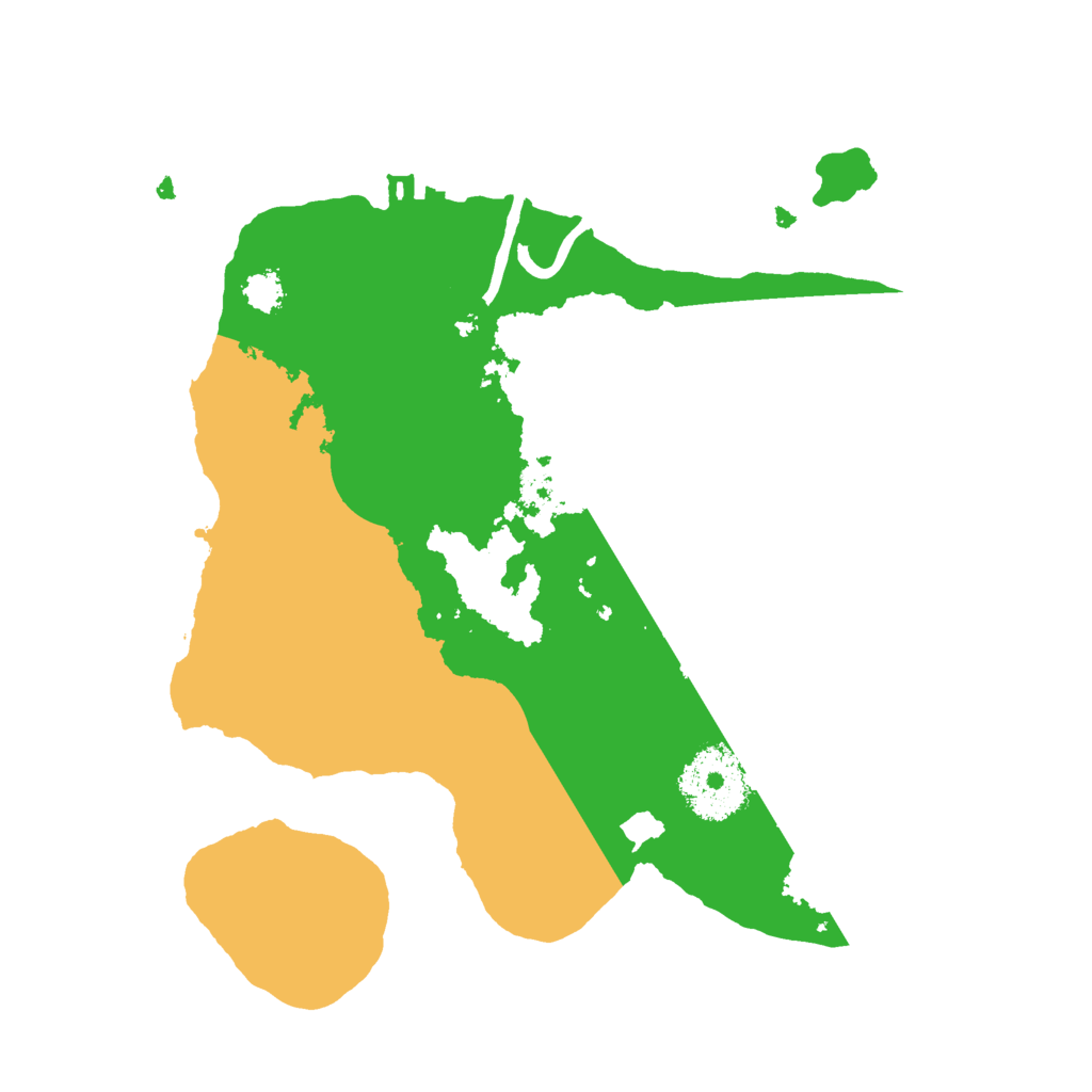Biome Rust Map: Procedural Map, Size: 2500, Seed: 32322333