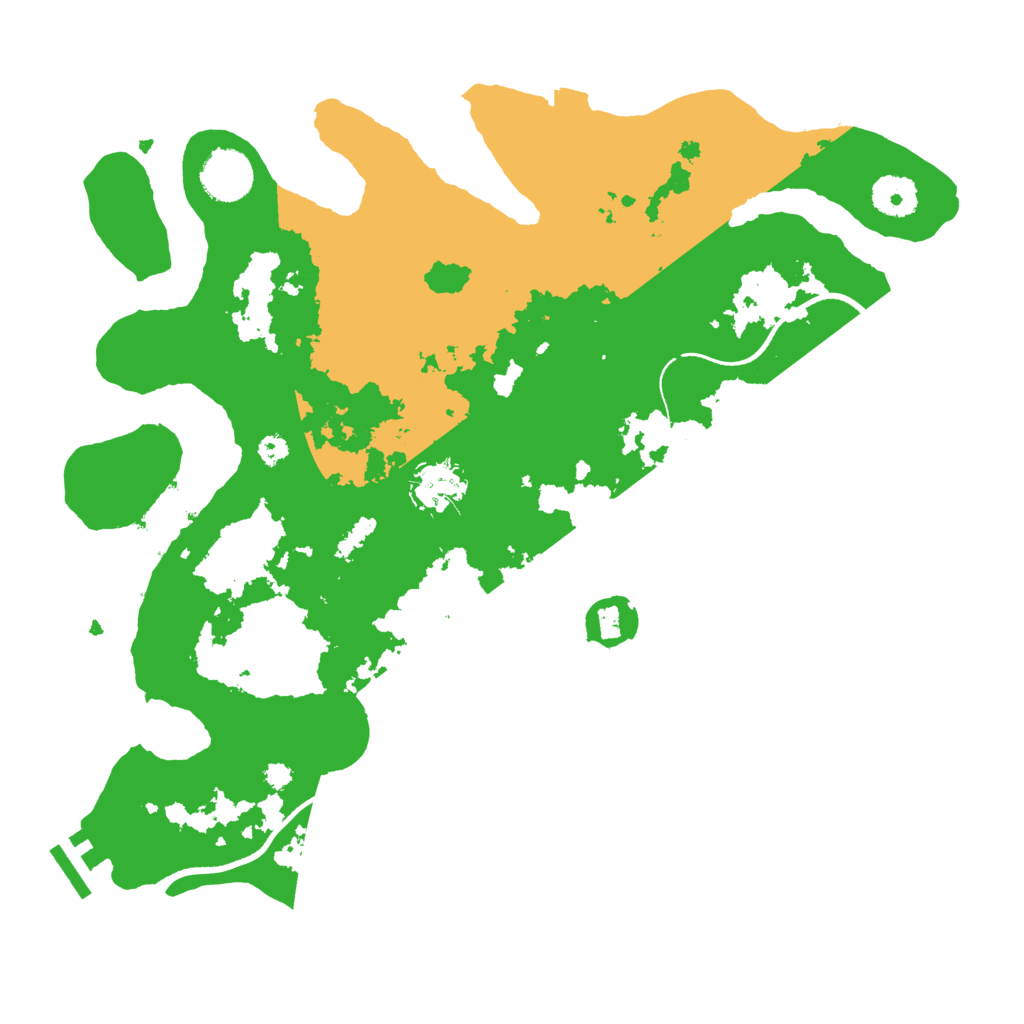 Biome Rust Map: Procedural Map, Size: 3500, Seed: 5750