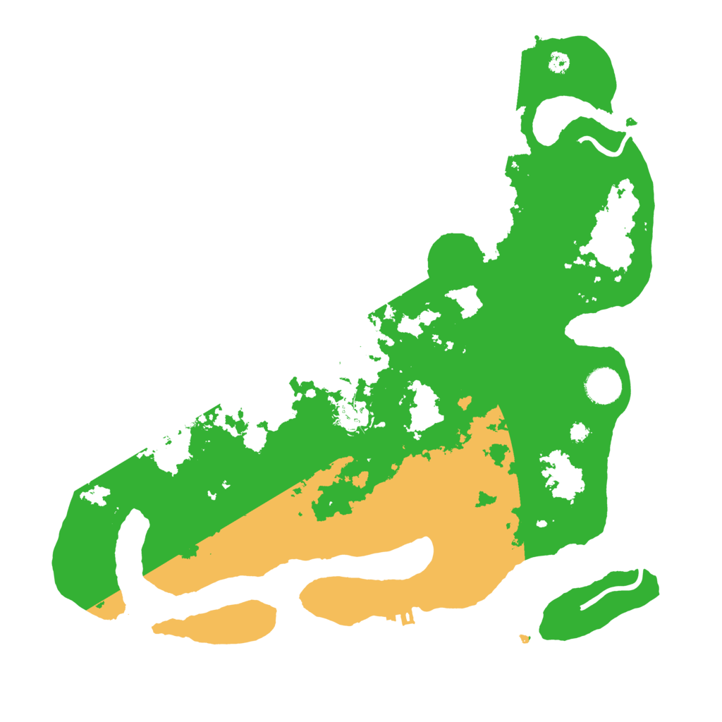 Biome Rust Map: Procedural Map, Size: 3500, Seed: 13281