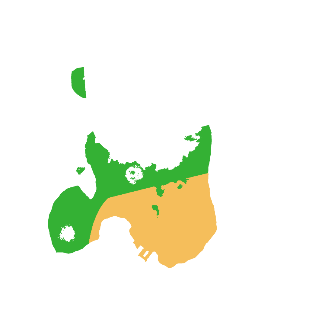 Biome Rust Map: Procedural Map, Size: 1850, Seed: 1