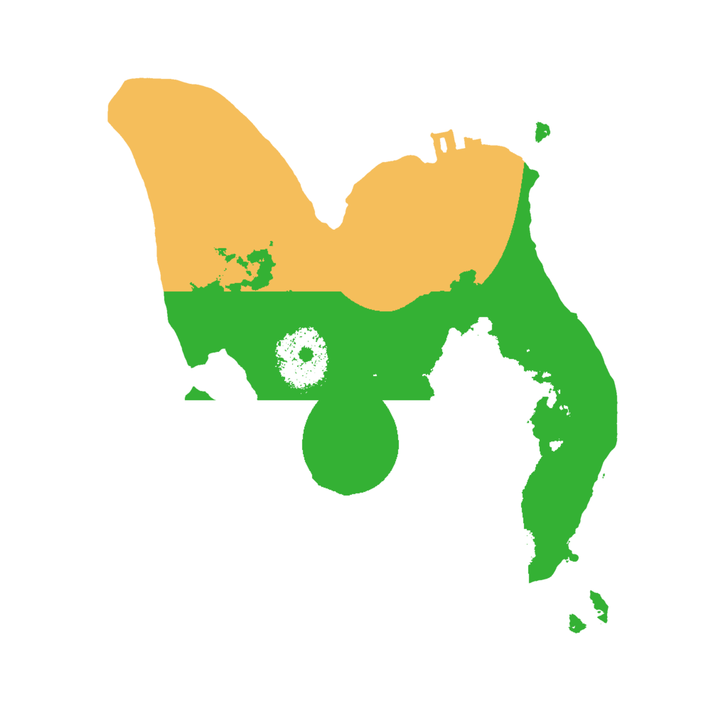 Biome Rust Map: Procedural Map, Size: 2000, Seed: 72223850