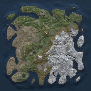 Thumbnail Rust Map: Procedural Map, Size: 3850, Seed: 79031325, 20 Monuments