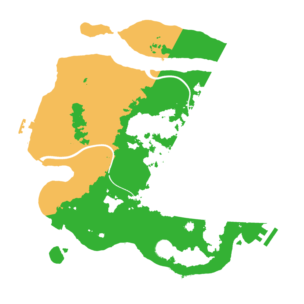 Biome Rust Map: Procedural Map, Size: 3000, Seed: 29580