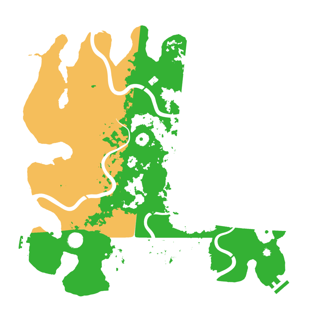Biome Rust Map: Procedural Map, Size: 3700, Seed: 878832004