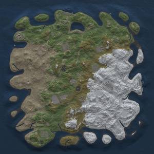 Thumbnail Rust Map: Procedural Map, Size: 4500, Seed: 1682319463, 20 Monuments