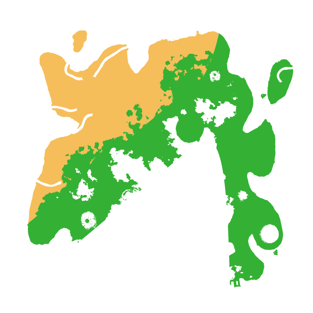 Biome Rust Map: Procedural Map, Size: 3000, Seed: 28133
