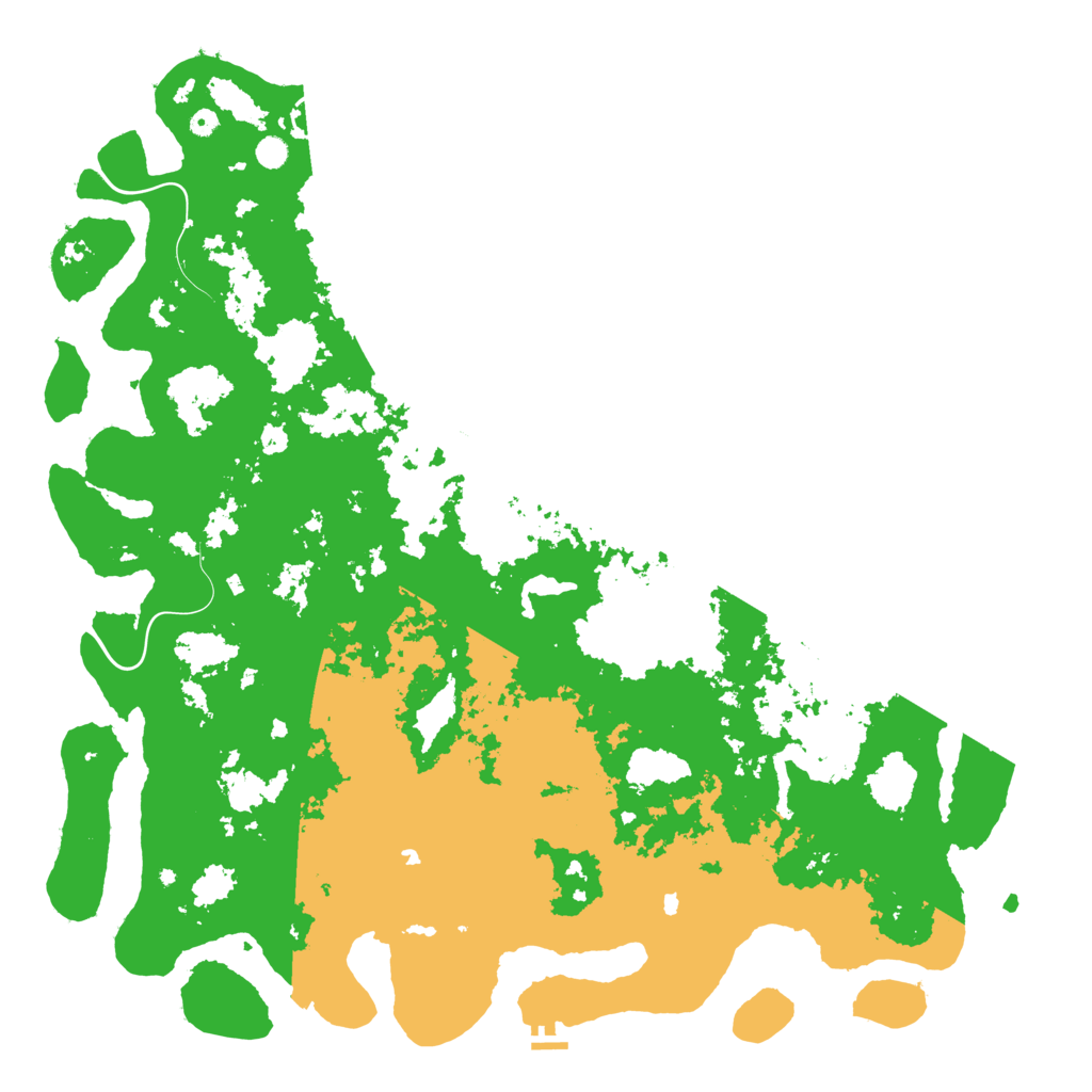 Biome Rust Map: Procedural Map, Size: 6000, Seed: 8004821