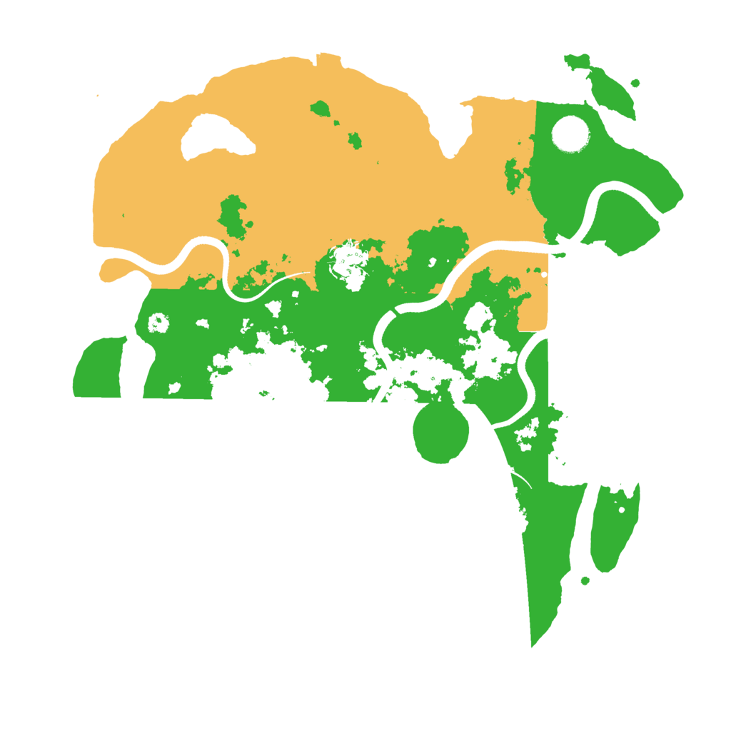 Biome Rust Map: Procedural Map, Size: 3500, Seed: 27141815