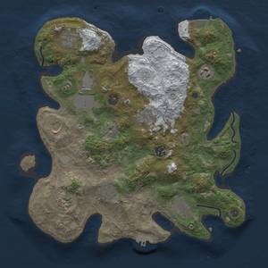 Thumbnail Rust Map: Procedural Map, Size: 3500, Seed: 56557098, 18 Monuments