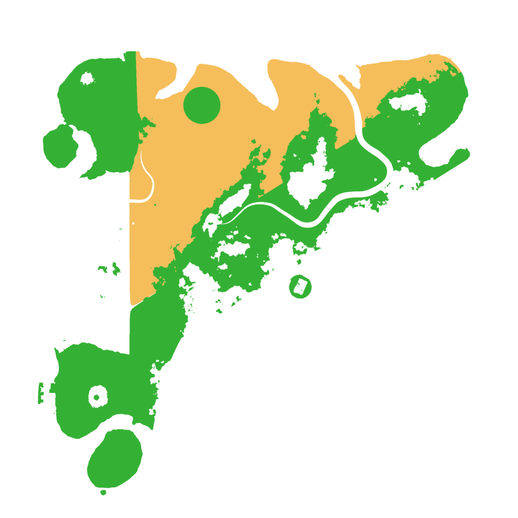 Biome Rust Map: Procedural Map, Size: 3700, Seed: 299003191
