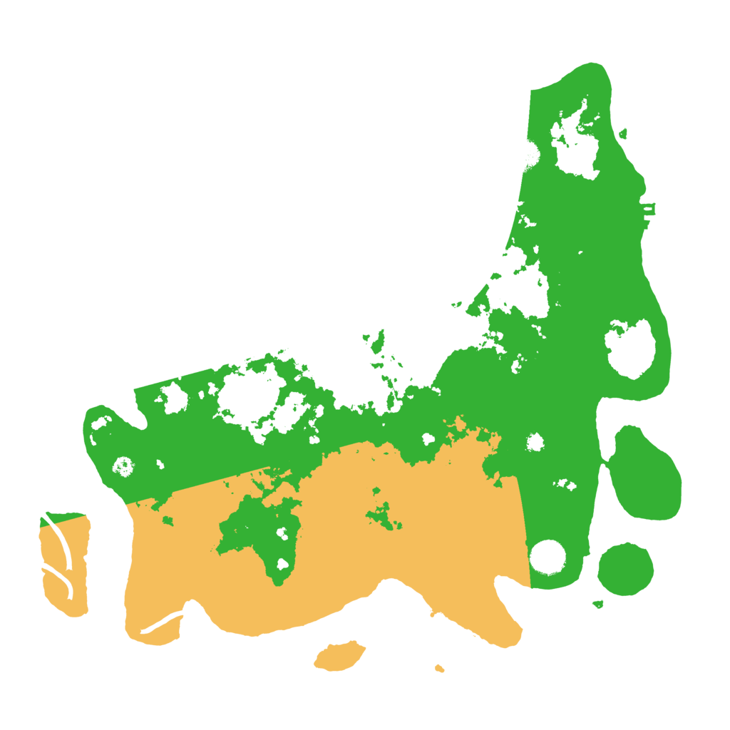 Biome Rust Map: Procedural Map, Size: 3700, Seed: 587799247