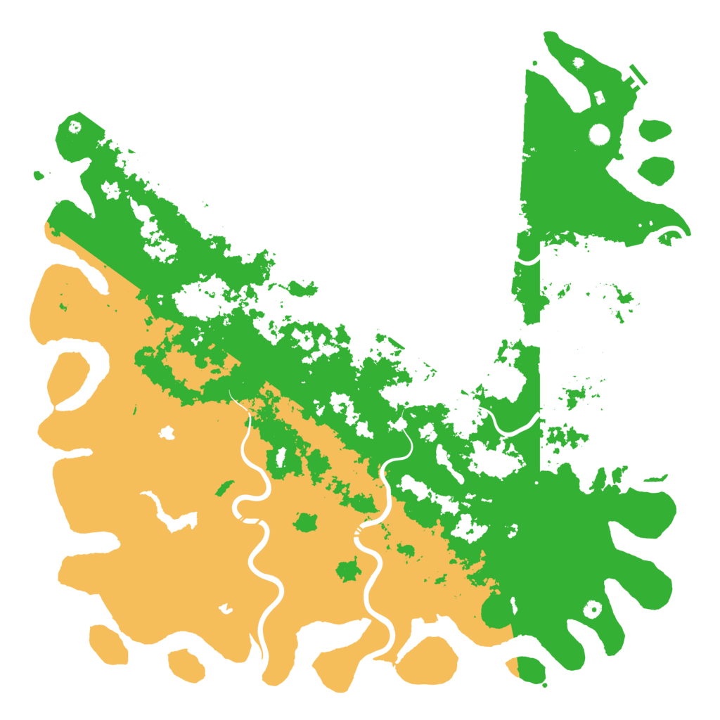 Biome Rust Map: Procedural Map, Size: 6000, Seed: 845874