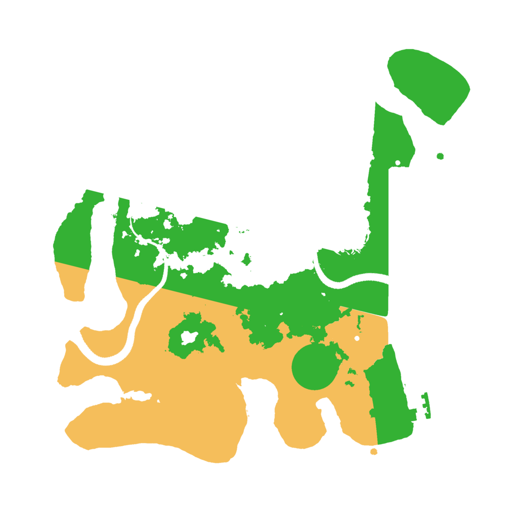 Biome Rust Map: Procedural Map, Size: 3000, Seed: 5481546