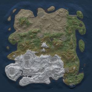 Thumbnail Rust Map: Procedural Map, Size: 4250, Seed: 20220707, 20 Monuments