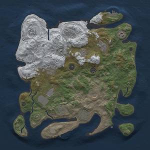 Thumbnail Rust Map: Procedural Map, Size: 3700, Seed: 293448999, 20 Monuments