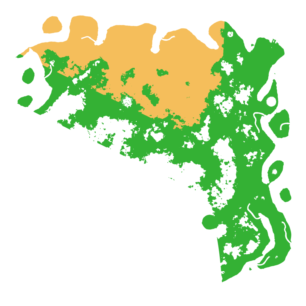 Biome Rust Map: Procedural Map, Size: 5500, Seed: 7913