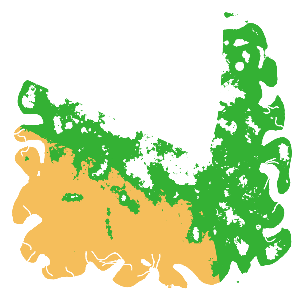 Biome Rust Map: Procedural Map, Size: 6000, Seed: 10754889