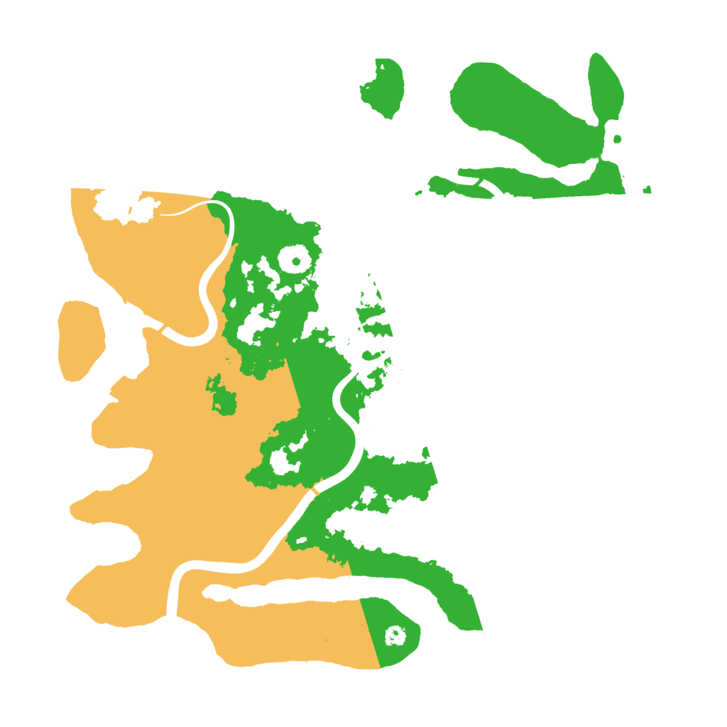 Biome Rust Map: Procedural Map, Size: 3500, Seed: 559690909