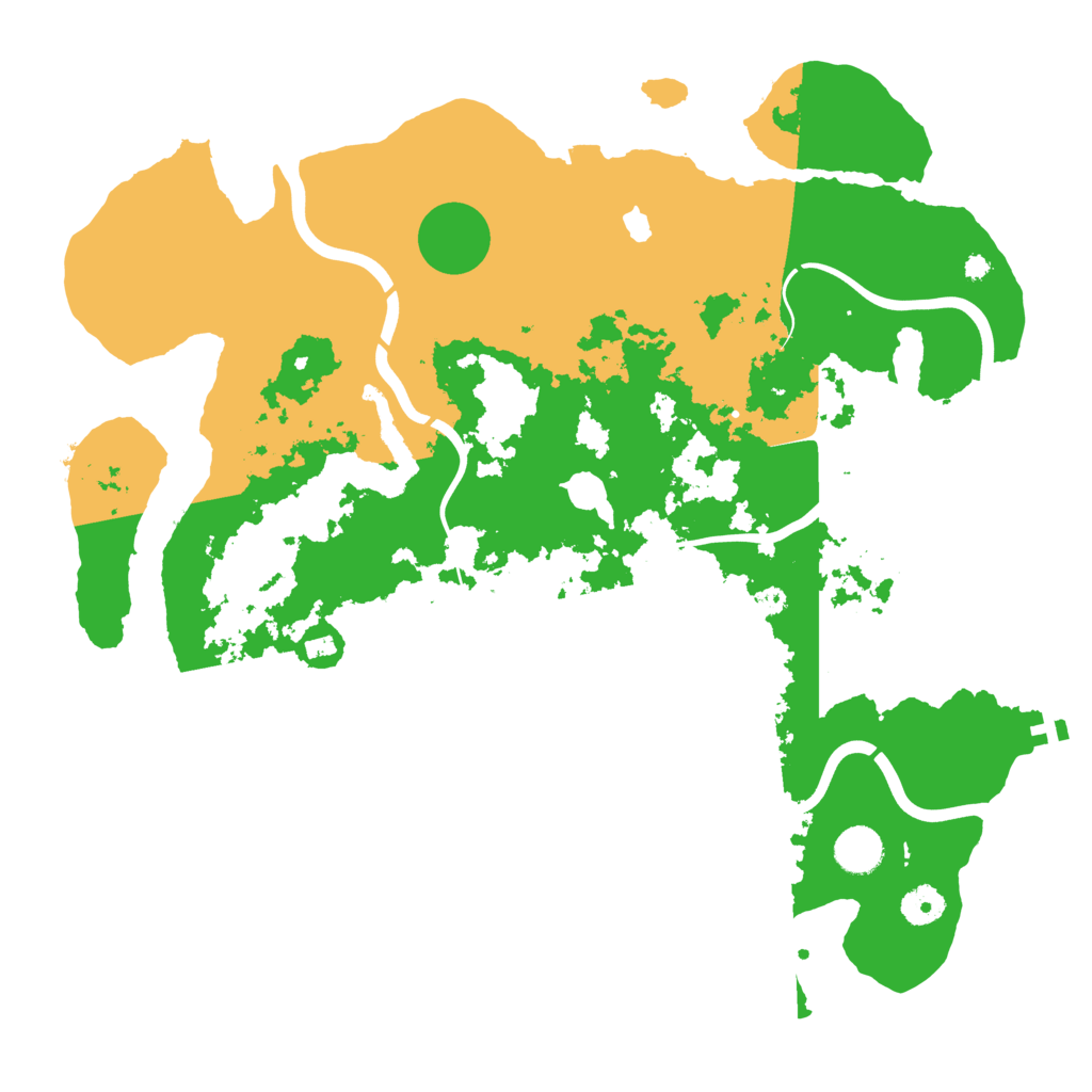 Biome Rust Map: Procedural Map, Size: 4000, Seed: 874874
