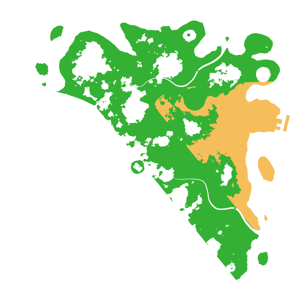 Biome Rust Map: Procedural Map, Size: 3700, Seed: 4124444