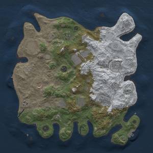 Thumbnail Rust Map: Procedural Map, Size: 3800, Seed: 1266302394, 20 Monuments