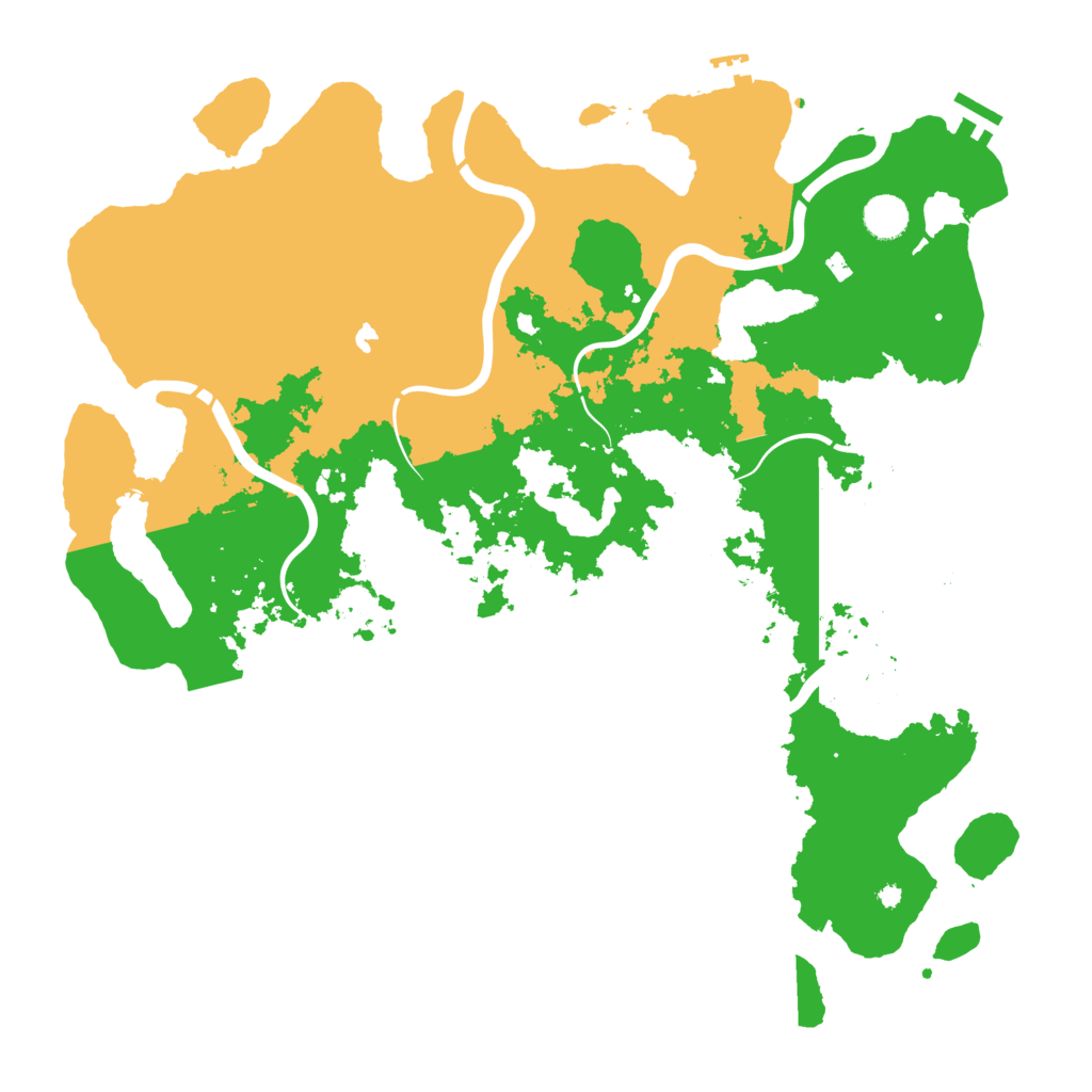 Biome Rust Map: Procedural Map, Size: 4300, Seed: 31211134