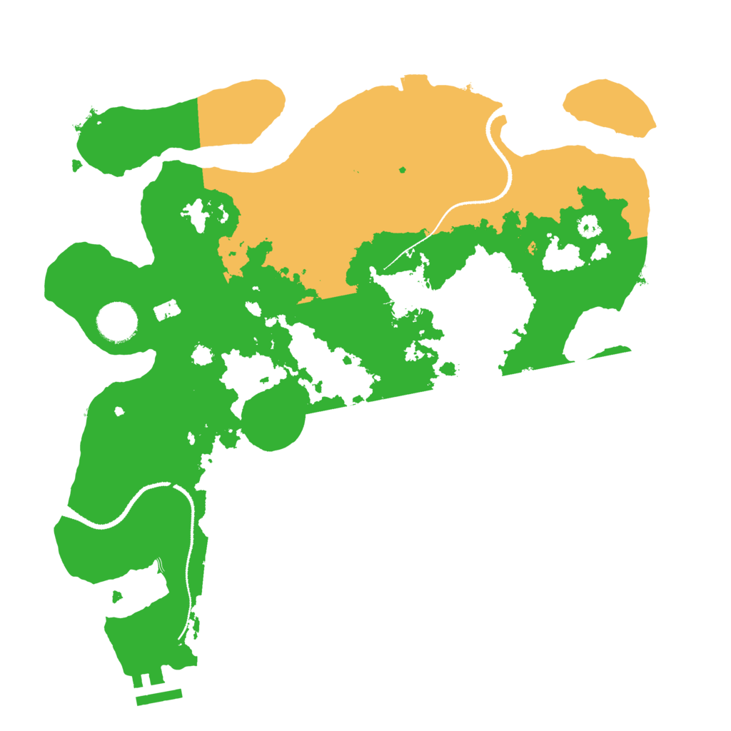 Biome Rust Map: Procedural Map, Size: 3200, Seed: 251221