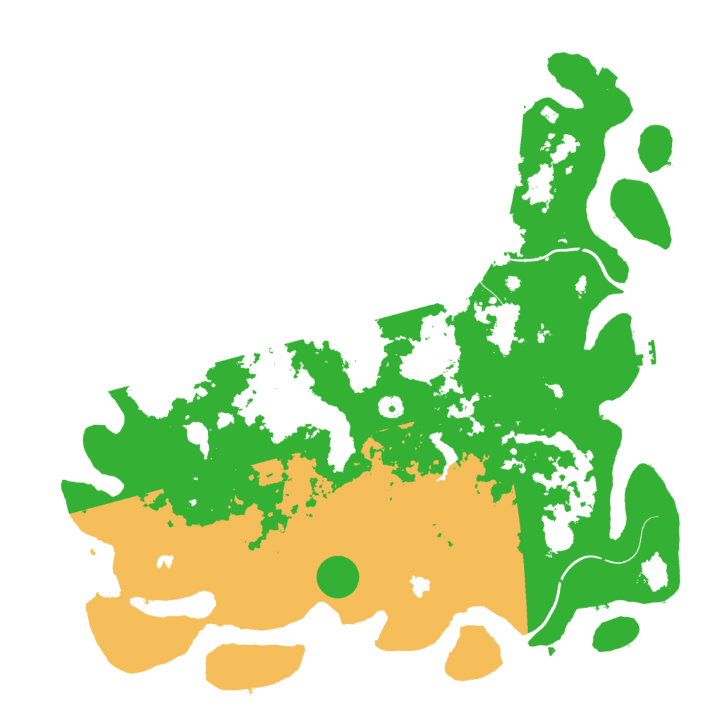 Biome Rust Map: Procedural Map, Size: 4500, Seed: 346456345