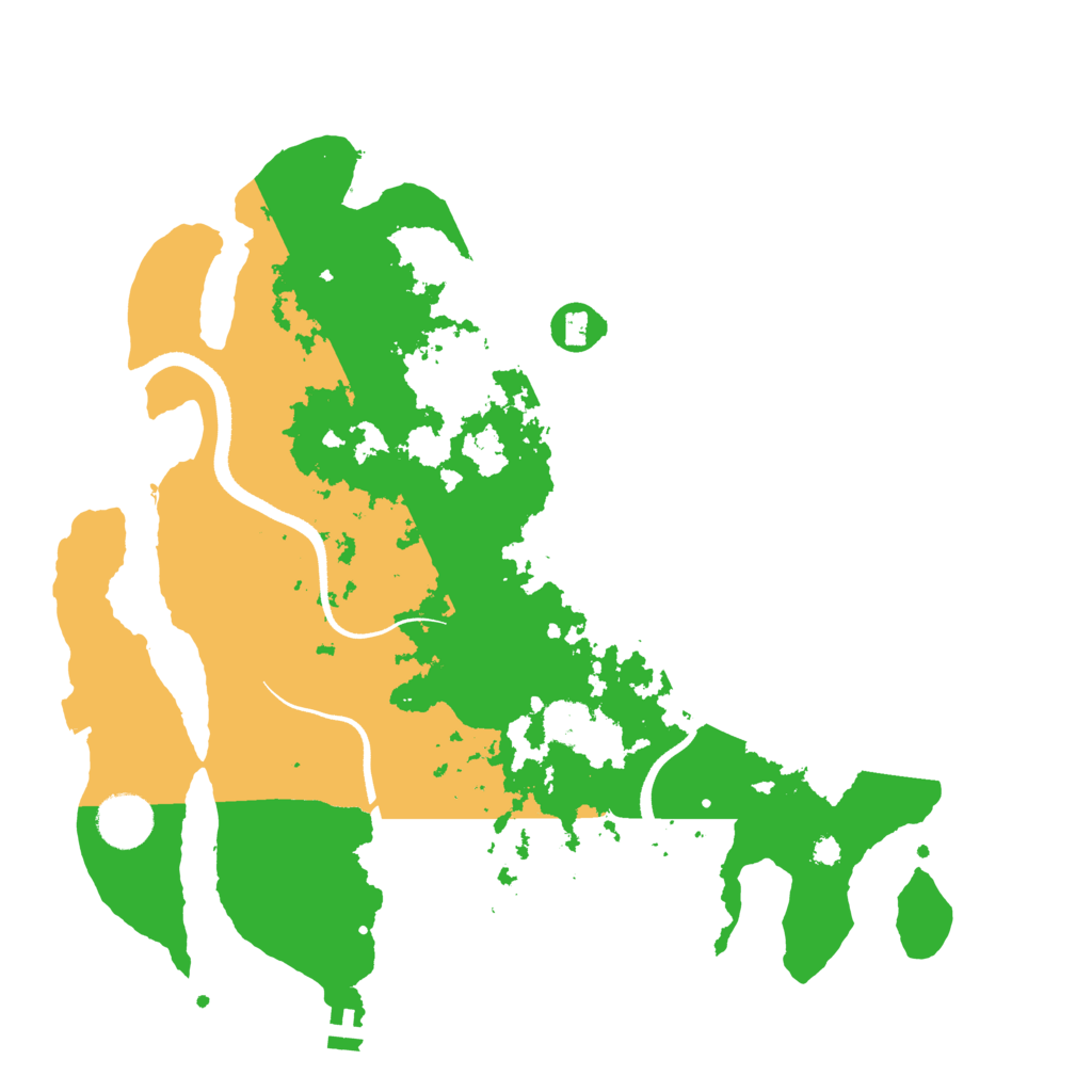 Biome Rust Map: Procedural Map, Size: 3500, Seed: 25783782