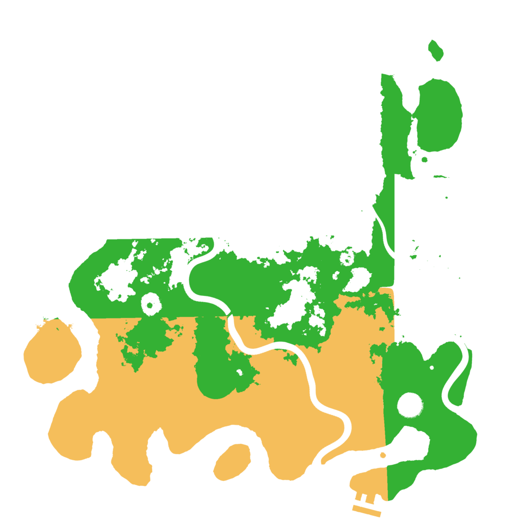 Biome Rust Map: Procedural Map, Size: 3700, Seed: 276853620