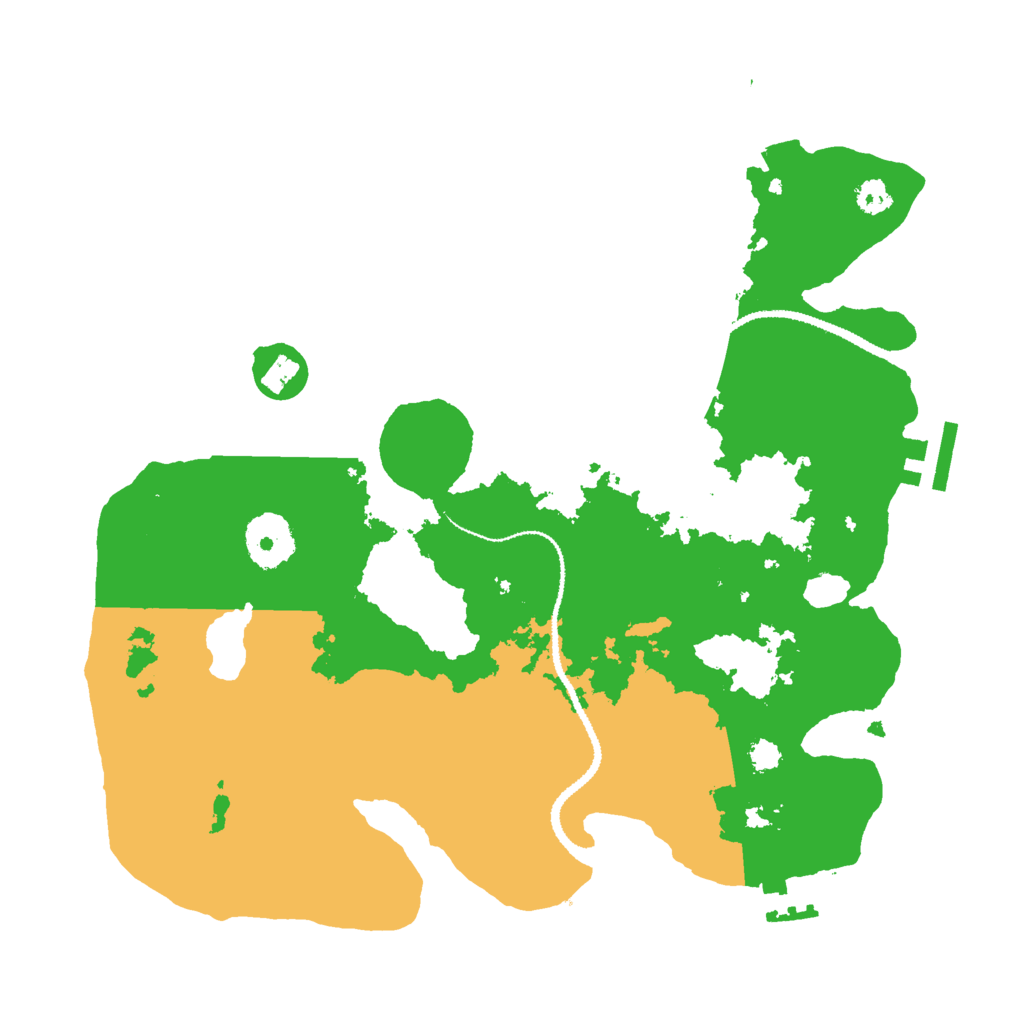 Biome Rust Map: Procedural Map, Size: 3000, Seed: 6693