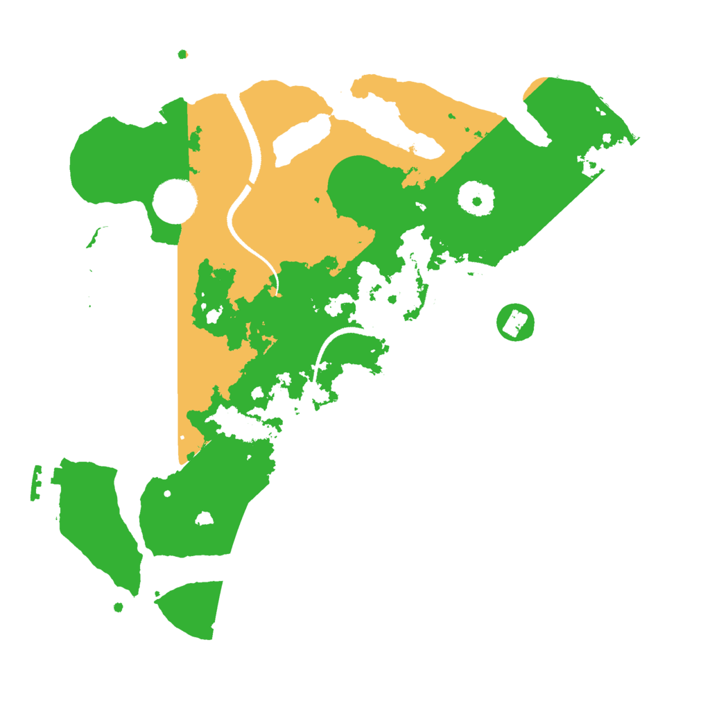 Biome Rust Map: Procedural Map, Size: 3000, Seed: 116897017