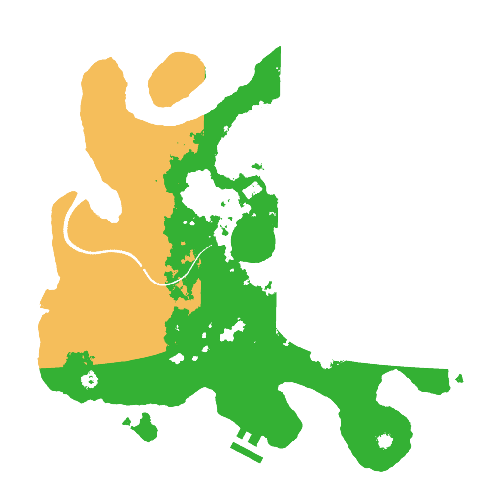 Biome Rust Map: Procedural Map, Size: 3000, Seed: 616352497