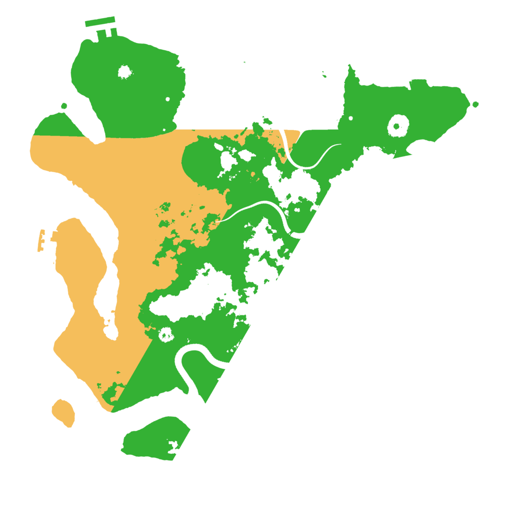 Biome Rust Map: Procedural Map, Size: 3500, Seed: 61764222