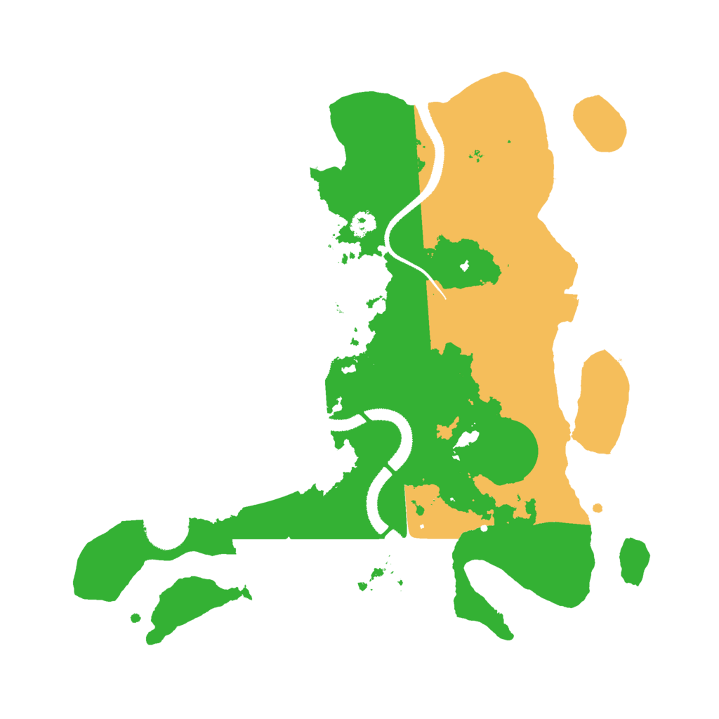Biome Rust Map: Procedural Map, Size: 3000, Seed: 17177