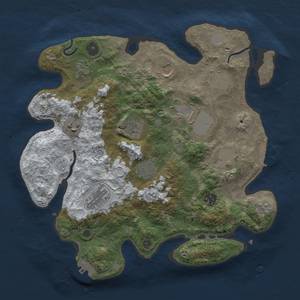 Thumbnail Rust Map: Procedural Map, Size: 3500, Seed: 2057492986, 20 Monuments