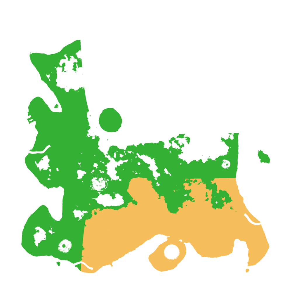 Biome Rust Map: Procedural Map, Size: 3500, Seed: 6465
