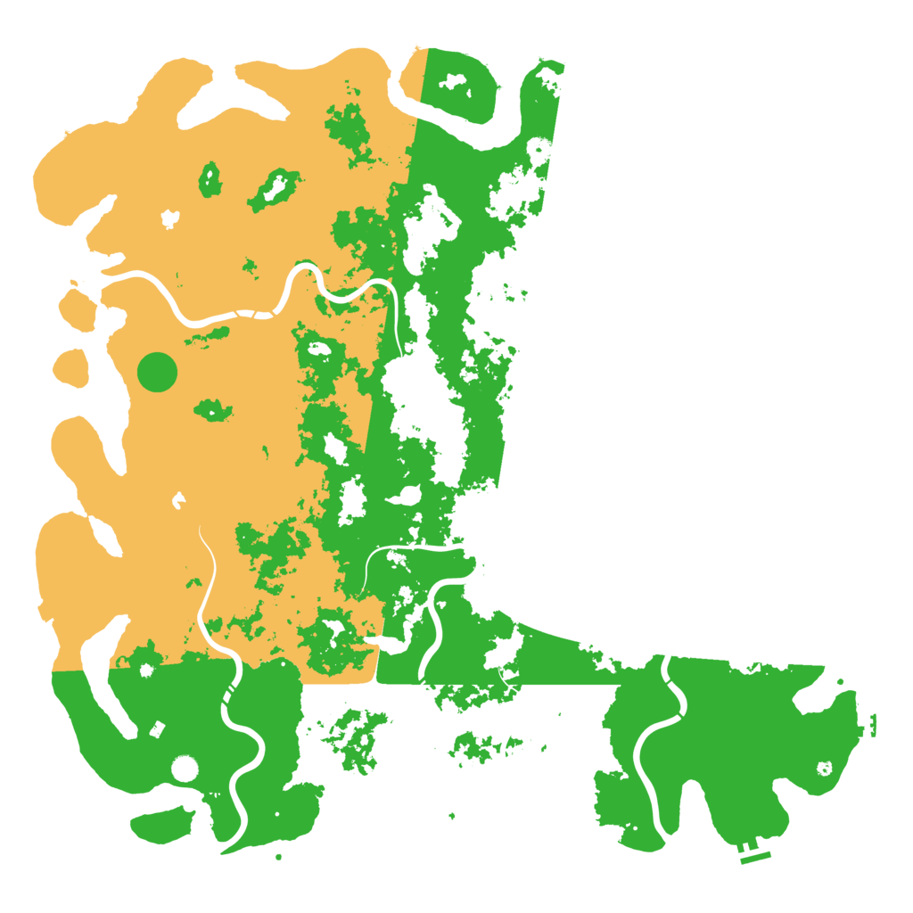 Biome Rust Map: Procedural Map, Size: 6000, Seed: 3441371