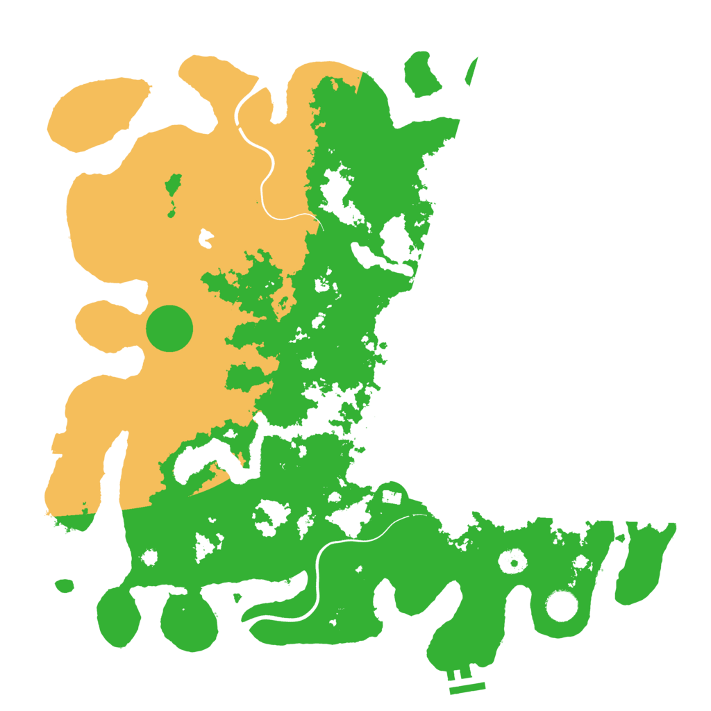 Biome Rust Map: Procedural Map, Size: 4000, Seed: 245445