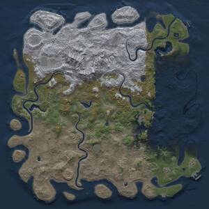 Thumbnail Rust Map: Procedural Map, Size: 6000, Seed: 99914987, 17 Monuments