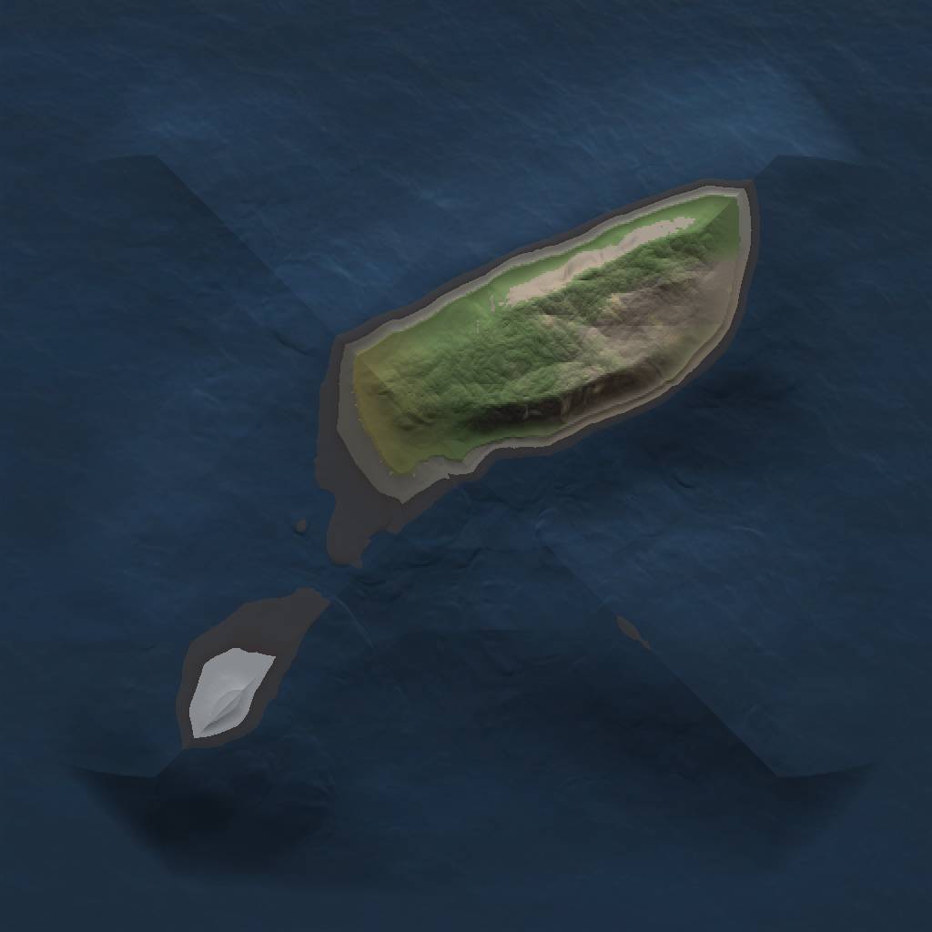 Rust Map: Barren, Size: 1000, Seed: 228, 2 Monuments