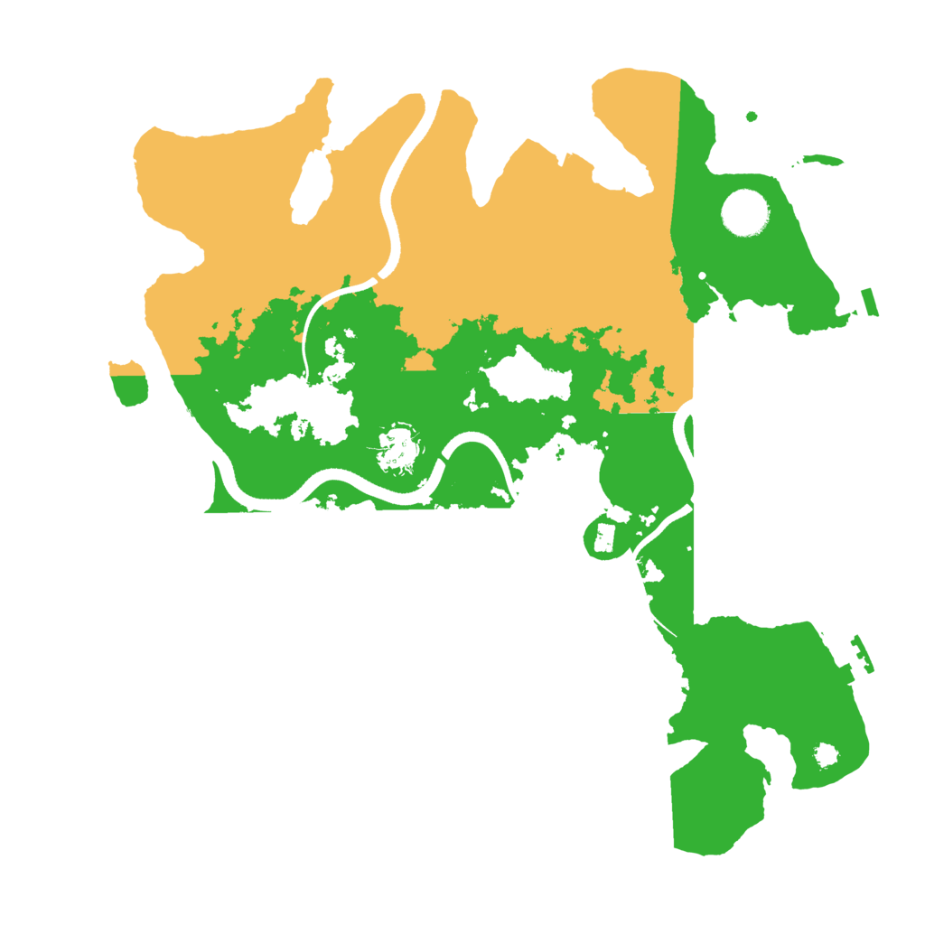 Biome Rust Map: Procedural Map, Size: 3500, Seed: 5488