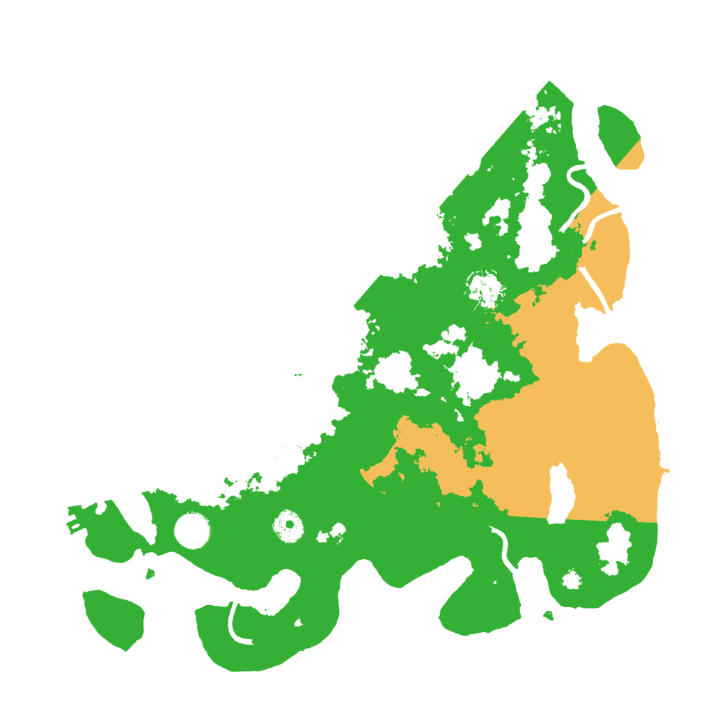 Biome Rust Map: Procedural Map, Size: 3500, Seed: 1999639236
