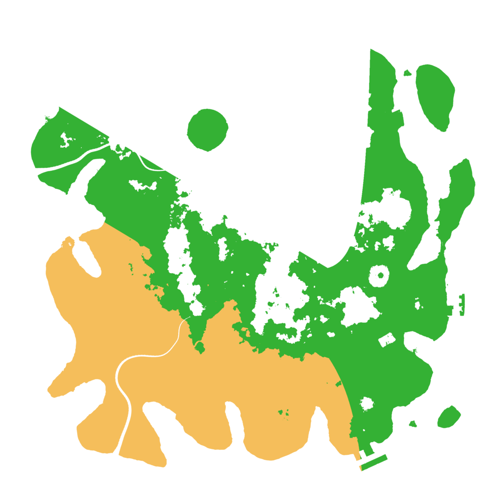 Biome Rust Map: Procedural Map, Size: 3500, Seed: 1790146395