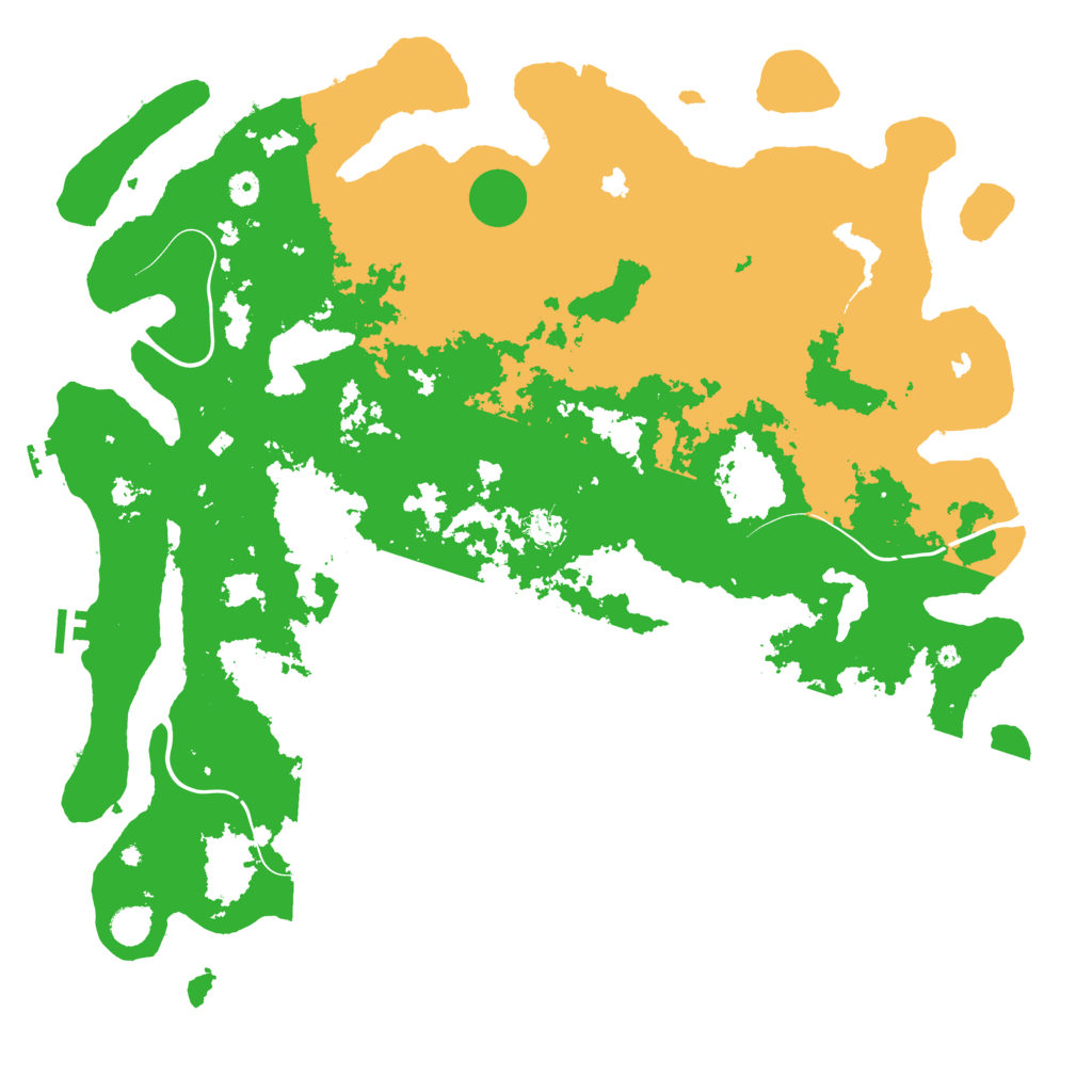 Biome Rust Map: Procedural Map, Size: 5000, Seed: 34765