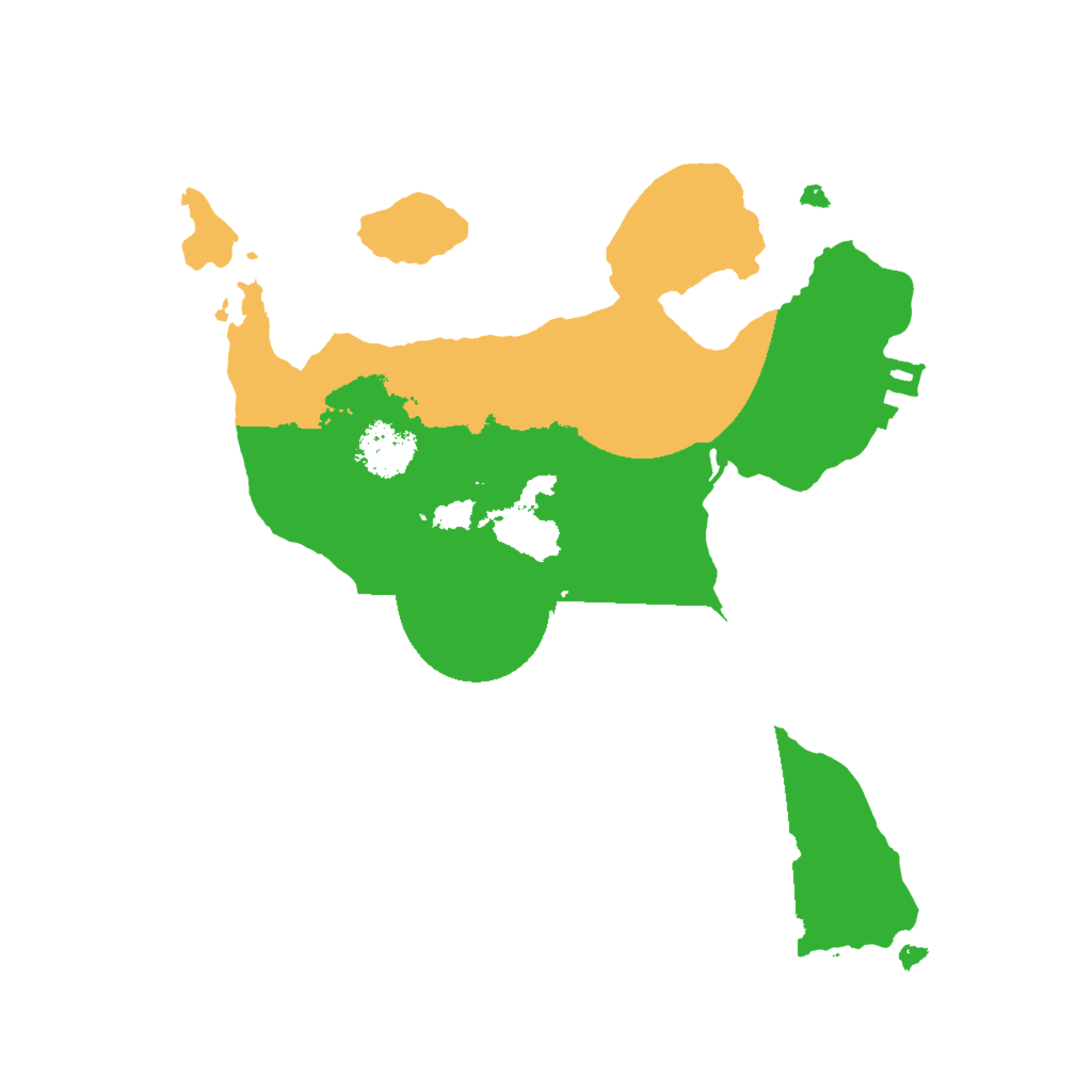 Biome Rust Map: Procedural Map, Size: 2000, Seed: 4321