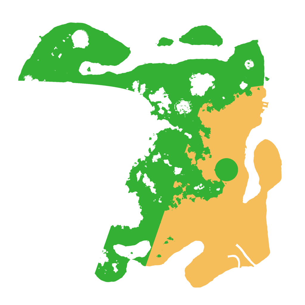 Biome Rust Map: Procedural Map, Size: 3500, Seed: 2766